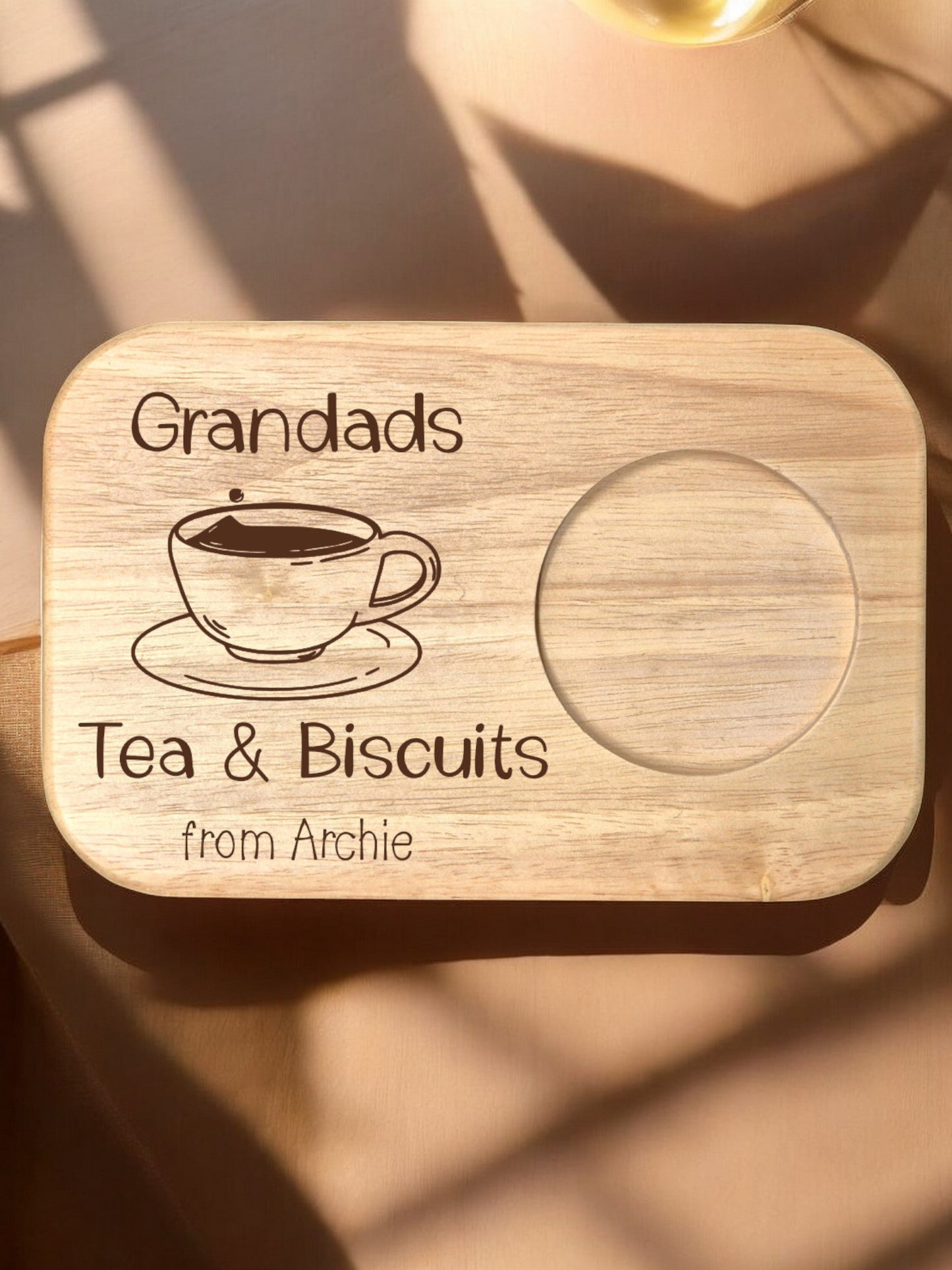 Personalised Tea & Biscuits Board