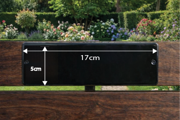 Personalised Photo Memorial Bench Plaque - Weatherproof Acrylic