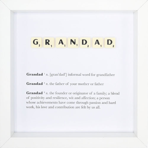 Grandad Scrabble Letter Tile Boxed Frame | MadeWithaSmile