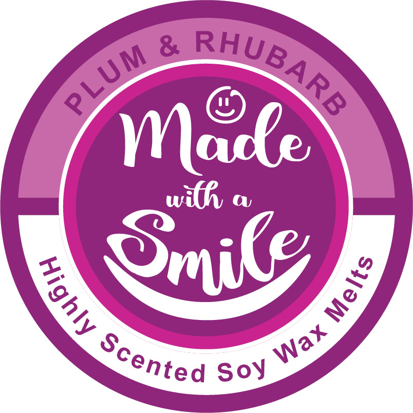 Plum and Rhubarb Soy Wax Melt Pod | MadeWithaSmile | UK
