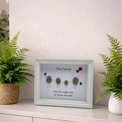 Holding Hands Pebble Picture Frame