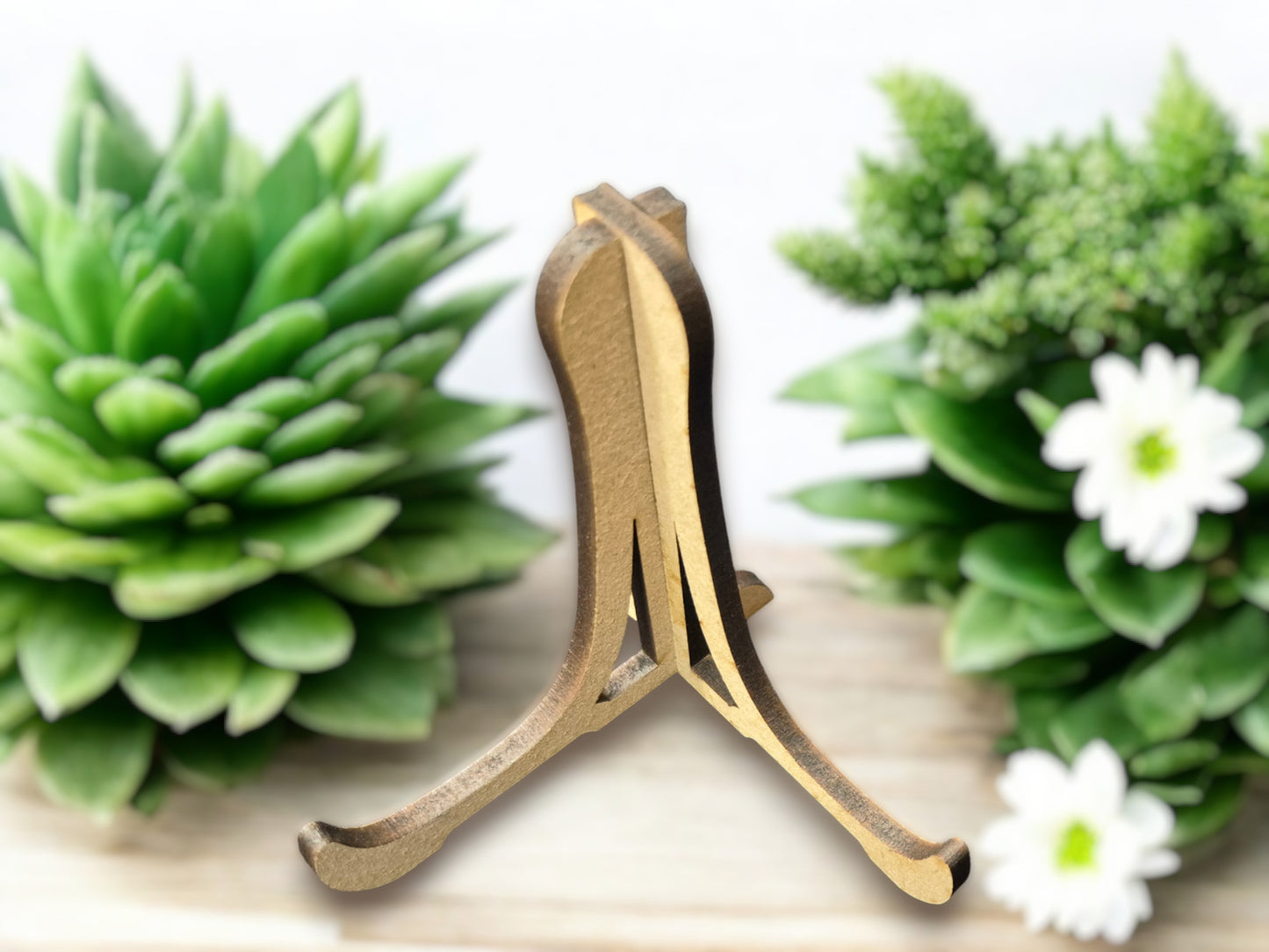Custom wooden keepsake frame with freestanding stand – perfect for displaying at home