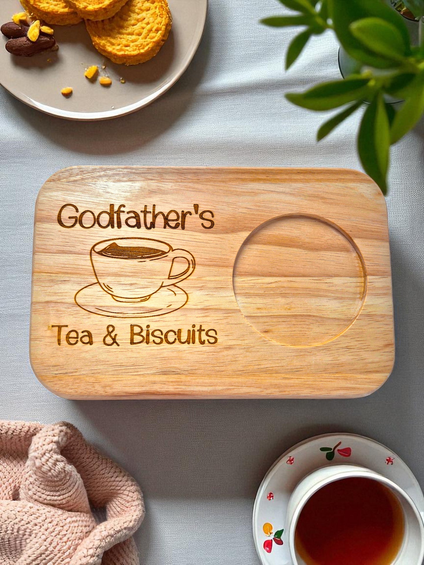Personalised Tea & Biscuits Board