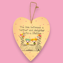 Load image into Gallery viewer, Wooden Plaque - Love between Mother and Daughter
