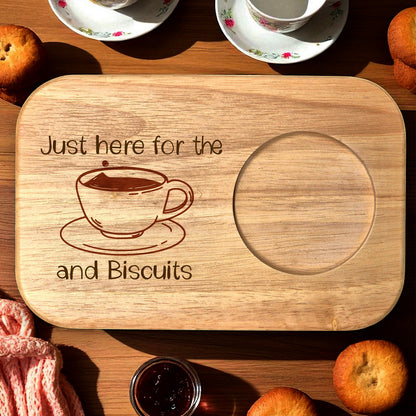 Personalised Tea & Biscuit Board | Wooden Gift Made in the UK