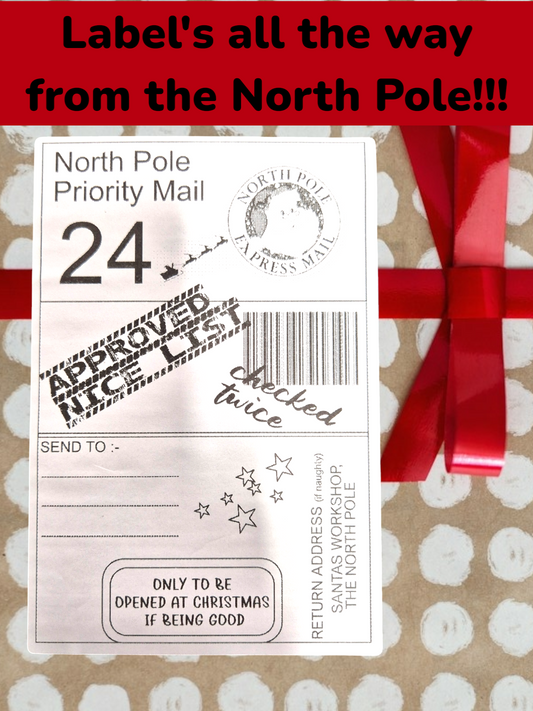 Santa Gift Labels x 5
