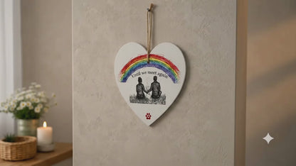 Pet dog memorial plaque - until we meet again