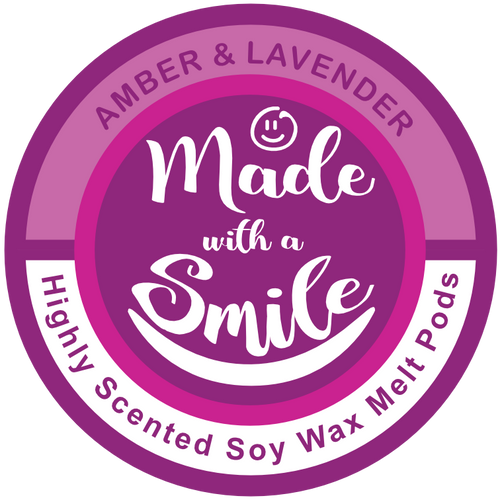 Amber and Lavender Soy Wax Melt Pod | MadeWithaSmile | UK