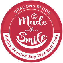 Load image into Gallery viewer, Dragons Blood Soy Wax Melt Pod | Madewithasmile | UK
