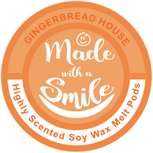 Load image into Gallery viewer, Gingerbread House Soy Wax Melt Pod | Madewithasmile | UK
