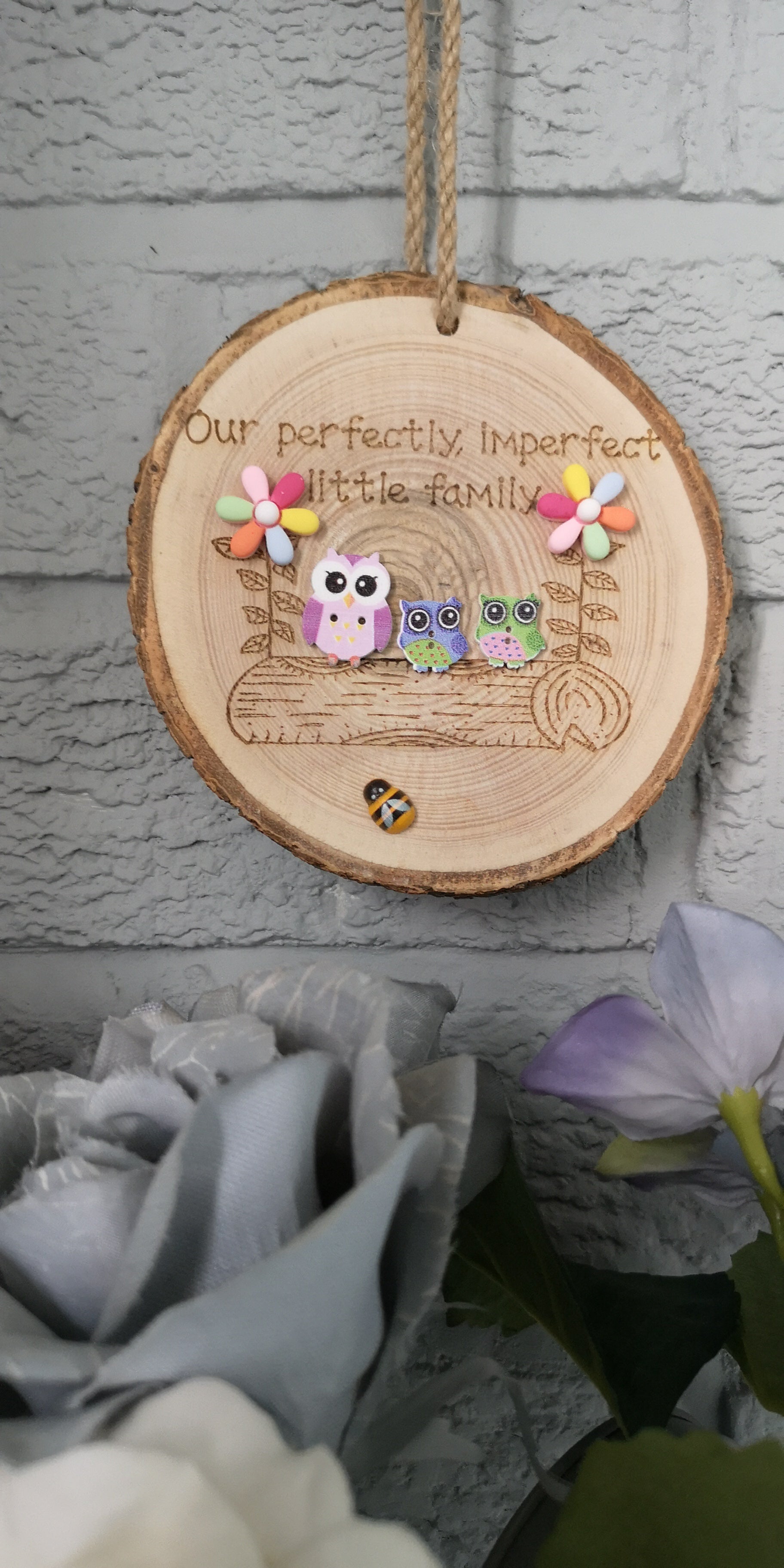 Personalised Engraved Log Slices Rustic Wooden Gift – MadewithaSmile
