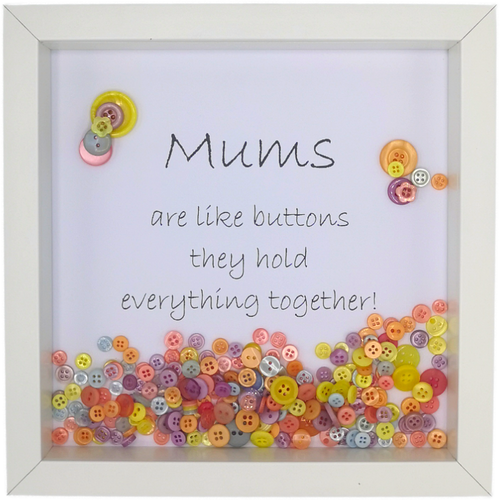 Mums Are Like Buttons (Loose) Boxed Frame | MadeWithaSmile
