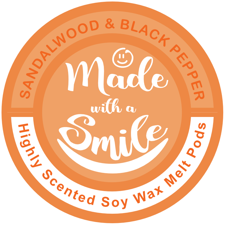 Sandalwood & black pepper soy wax melt pod | Madewithasmile | UK