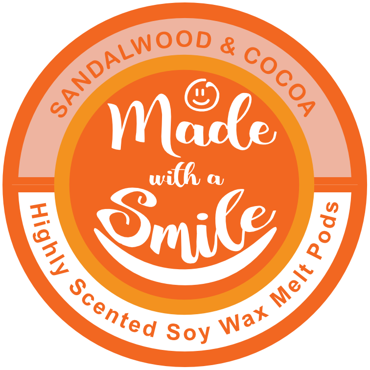 Sandalwood & Cocoa Soy Wax Melt Pod | MadeWIthaSmile | UK