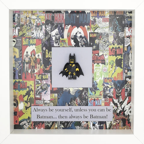 Batman Minifigure DC Comics Boxed Frame | MadeWithaSmile