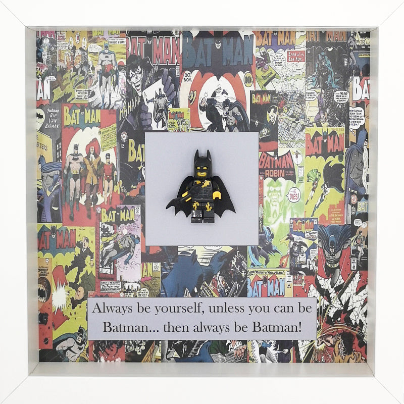 Batman Minifigure DC Comics Boxed Frame | MadeWithaSmile
