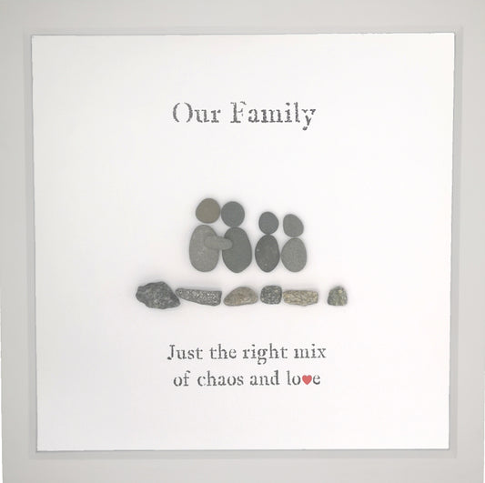 Pebble People Family Large Boxed Frame | MadeWithaSmile