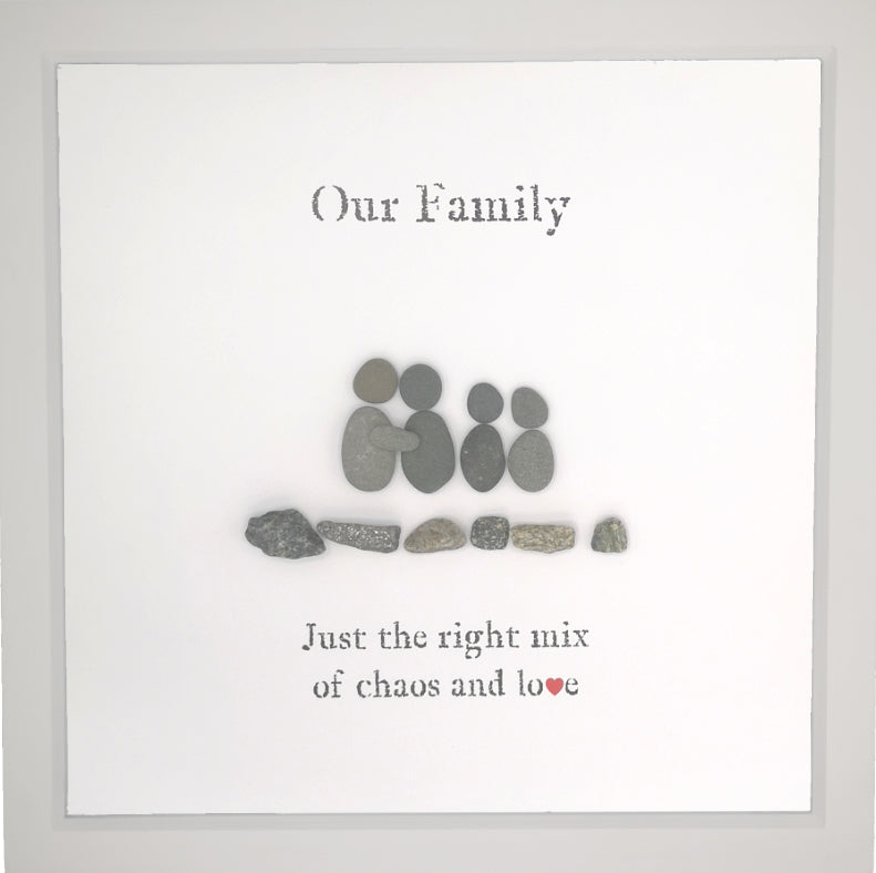 Pebble People Family Large Boxed Frame | MadeWithaSmile