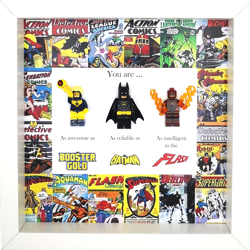 Booster Gold, Batman & The Flash Superheroes Minifigures DC Comics | MadeWithaSmile