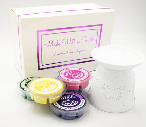 Butterfly Wax Burner - Luxury Gift Set - MadeWithaSmile