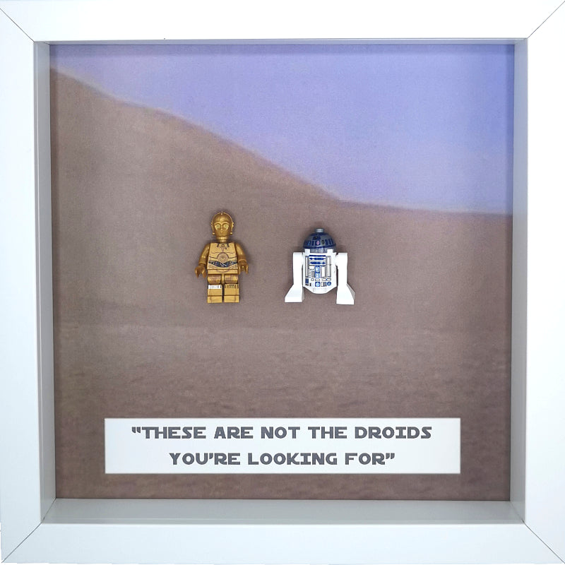 C3PO & R2D2 Minifigure Star Wars Boxed Frame | MadeWithaSmile
