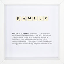 Load image into Gallery viewer, Family Scrabble Letter Tile Boxed Frame | MadeWithaSmile

