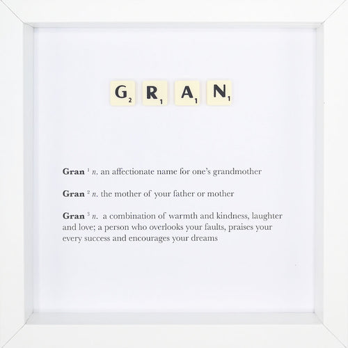 Gran Scrabble Letter Tile Boxed Frame | MadeWithaSmile