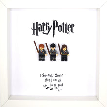 Load image into Gallery viewer, Harry Potter Lego Inspired Boxed Frame Picture | MadeWithaSmile
