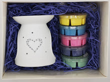 Load image into Gallery viewer, Heart Wax Burner - Luxury Gift Set - MadeWithaSmile
