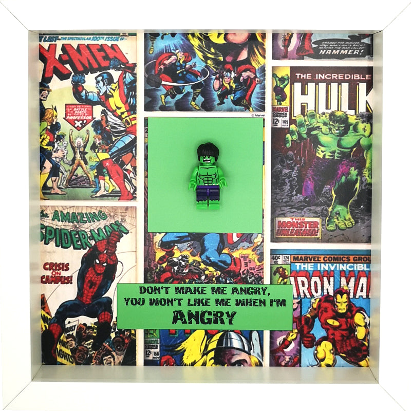 The Hulk Lego Inspired Box Picture Frame | MadeWithaSmile