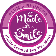 Load image into Gallery viewer, Plum and Rhubarb Soy Wax Melt Pod | MadeWithaSmile | UK
