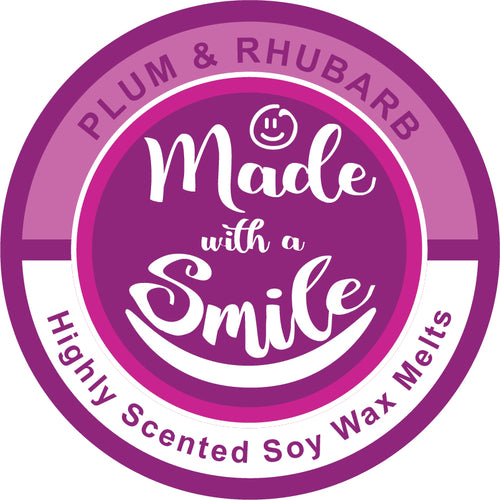 Plum and Rhubarb Soy Wax Melt Pod | MadeWithaSmile | UK