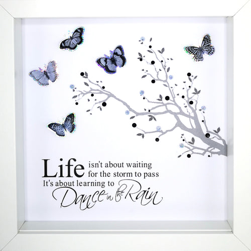 Life Isn't About Waiting for the Storm to Pass... Boxed Frame | MadeWithASmile