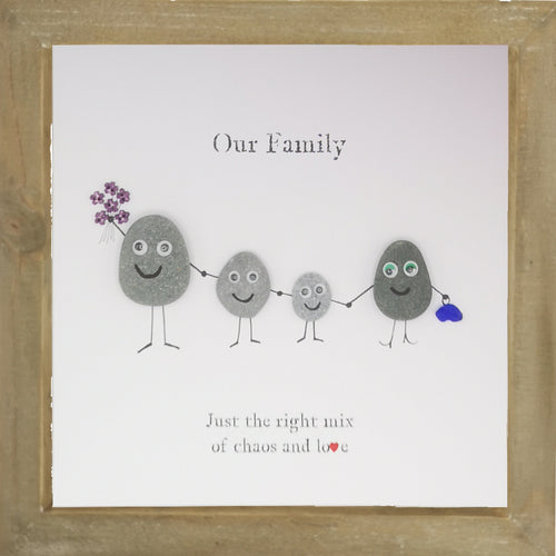 Pebble People Family Boxed Frame | MadeWithaSmile