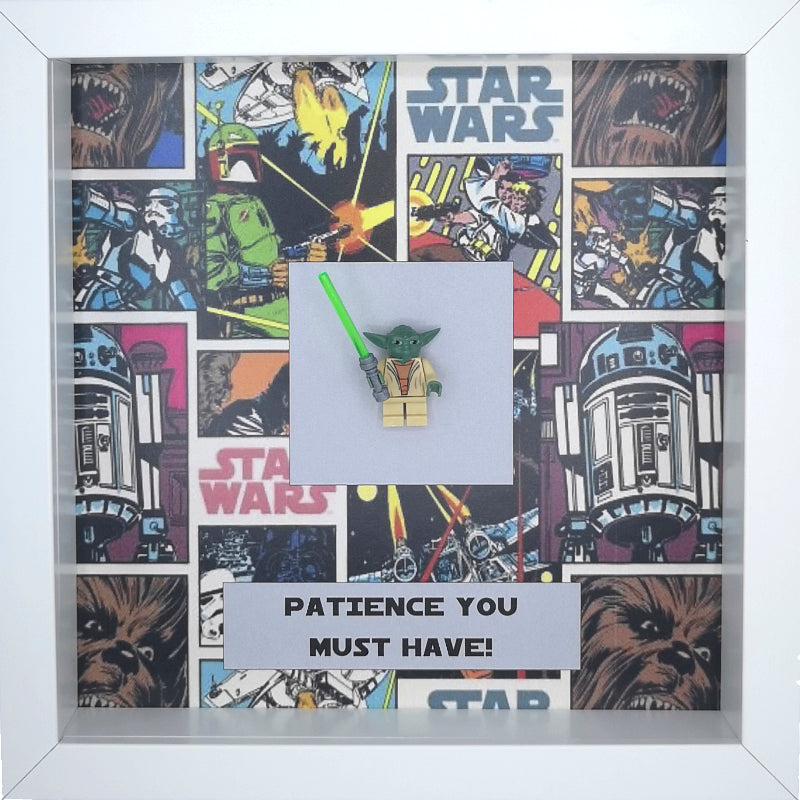 Yoda Minifigure Star Wars Boxed Frame | MadeWithaSmile